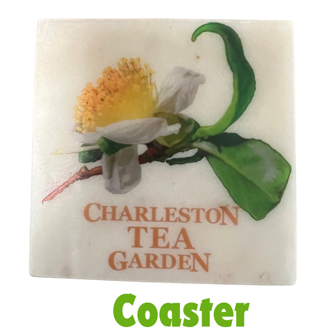 Tea Garden Marble Coaster